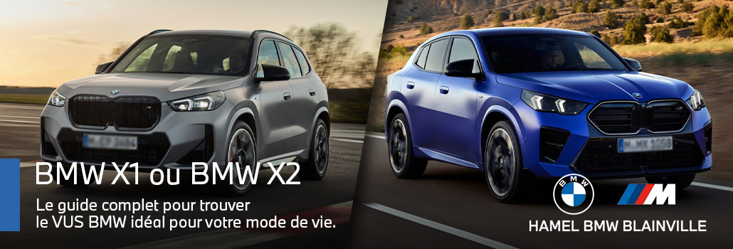 BMW X1 vs BMW X2 : quel VUS BMW choisir à Blainville, Laval et sur la Rive-Nord?